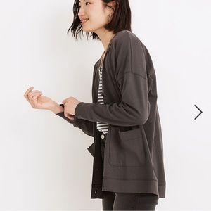 Madewell oversized Grey Cardigan Tee